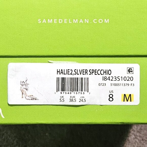 NiB Sam Edelman Halie Silver Pump, sz 8 - Picture 10 of 10